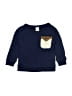 Carter's 100% Cotton Solid Blue 3/4 Sleeve T-Shirt 12-18 MO / 18 MO - photo 1