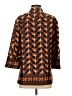 Zara 100% Polyester Brown 3/4 Sleeve Blouse Size S - photo 2