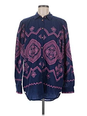By Anthropologie Long Sleeve Button-Down Shirt (view 1)