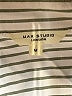 Max Studio Stripes Silver 3/4 Sleeve Blouse Size M - photo 7