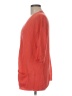 J.Jill 100% Linen Orange Kimono Size Med Petite - photo 5