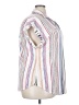Cure Stripes White Short Sleeve Blouse Size 3X - photo 4