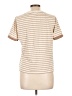 Tea n Rose Stripes Tan Short Sleeve Turtleneck Size L - photo 2