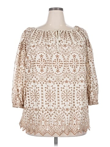 Lauren by Ralph Lauren 3/4 Sleeve Blouse (view 1)