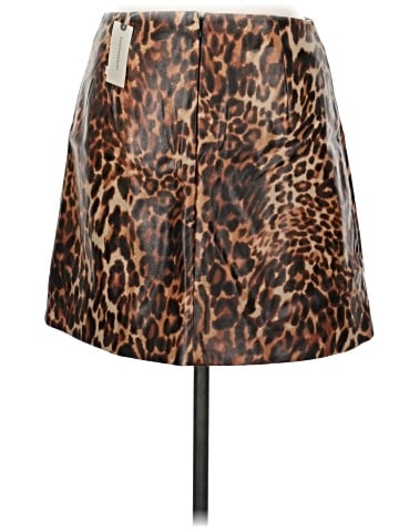 Maeve Faux Leather Skirt (view 2)
