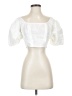 Topshop White Short Sleeve Blouse Size 2 - photo 1