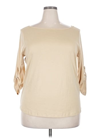 Lauren by Ralph Lauren 3/4 Sleeve T-Shirt (view 1)