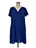 Lush Solid Blue Casual Dress Size M - photo 1