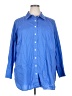 Talbots 100% Cotton Blue Long Sleeve Button-Down Shirt Size 2X - photo 1