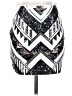 Express Graphic Silver Formal Skirt Size XS - photo 1