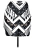 Express Graphic Silver Formal Skirt Size XS - photo 2