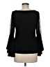 Alex Evenings Black Long Sleeve Blouse Size M - photo 2
