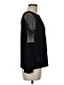 Alex Evenings Black Long Sleeve Blouse Size M - photo 4