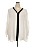 Maurices 100% Polyester Ivory 3/4 Sleeve Blouse Size 24 (3) - photo 1