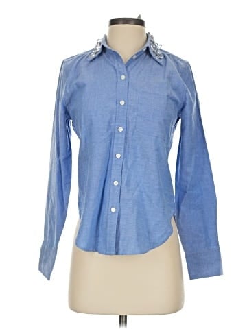 J.Crew Collection Long Sleeve Button-Down Shirt (view 1)