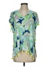 Lilly Pulitzer 100% Modal Tropical Green Short Sleeve Blouse Size XXS - XS - photo 1