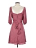 Mi ami 100% Polyester Pink Burgundy Cocktail Dress Size XS - photo 2
