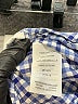 Crewcuts 100% Cotton Checkered-gingham Blue Long Sleeve Button-Down Shirt Size 6 - 7 - photo 4