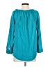 MICHAEL Michael Kors 100% Cotton Teal Long Sleeve Blouse Size XS - photo 2
