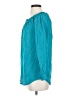 MICHAEL Michael Kors 100% Cotton Teal Long Sleeve Blouse Size XS - photo 5