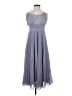 Halston 100% Polyester Gray Cocktail Dress Size 4 - photo 1