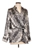 Vince Camuto 100% Polyester Silver Long Sleeve Blouse Size L - photo 1