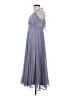 Halston 100% Polyester Gray Cocktail Dress Size 4 - photo 5