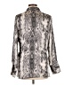 Vince Camuto 100% Polyester Silver Long Sleeve Blouse Size L - photo 2