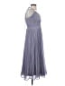 Halston 100% Polyester Gray Cocktail Dress Size 4 - photo 4