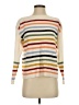Ann Taylor LOFT Stripes Ivory Turtleneck Sweater Size S (petite) - photo 1