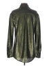 ALLSAINTS 100% Polyamide Metallic Green Long Sleeve Blouse Size 4 - photo 2