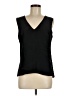 Parker 100% Silk Black Sleeveless Top Size M - photo 1