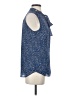 MICHAEL Michael Kors Blue Sleeveless Button-Down Shirt Size XS - photo 4
