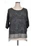Coldwater Creek Gray 3/4 Sleeve Top Size XL - photo 1
