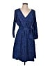 Lands' End Paisley Blue Casual Dress Size 12 - photo 1