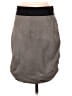 Muubaa 100% Leather Solid Gray Leather Skirt Size 12 - photo 2