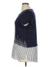 Suzanne Betro Blue Short Sleeve Top Size XL - photo 5
