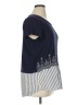 Suzanne Betro Blue Short Sleeve Top Size XL - photo 4