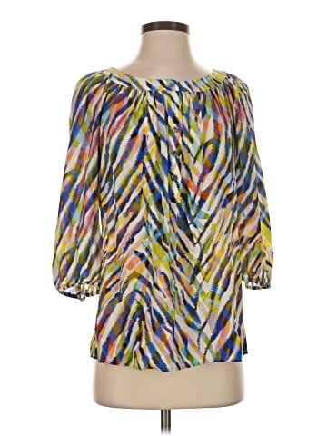 Trina Turk 3/4 Sleeve Silk Top (view 1)