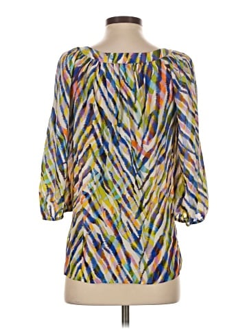 Trina Turk 3/4 Sleeve Silk Top (view 2)