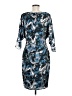 Black Halo Print Blue Cocktail Dress Size 8 - photo 2