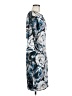 Black Halo Print Blue Cocktail Dress Size 8 - photo 4