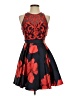 Glamour 100% Polyester Hearts Red Cocktail Dress Size 2 - photo 1