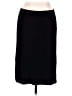 BCBGMAXAZRIA Solid Black Casual Skirt Size L - photo 1