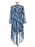 Joie 100% Polyester Paisley Blue Cocktail Dress Size XL - photo 2
