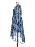 Joie 100% Polyester Paisley Blue Cocktail Dress Size XL - photo 5