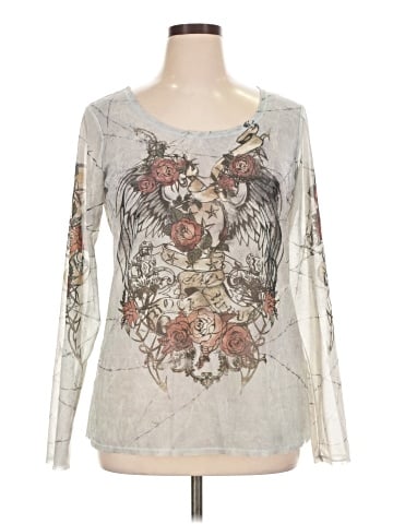 Rock & Republic 3/4 Sleeve T-Shirt (view 1)