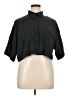 Zara Black 3/4 Sleeve Button-Down Shirt Size XL - photo 1
