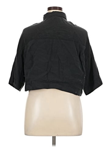 Zara 3/4 Sleeve Button-Down Shirt (view 2)