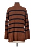 NOM Stripes Brown Turtleneck Sweater Size XS - photo 2